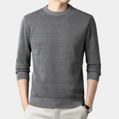 NATHAN – Casual getailleerde herentrui met moderne fit