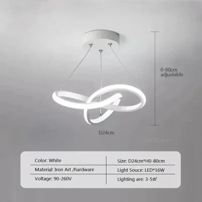 LumièreVague – Moderne LED Plafondlamp