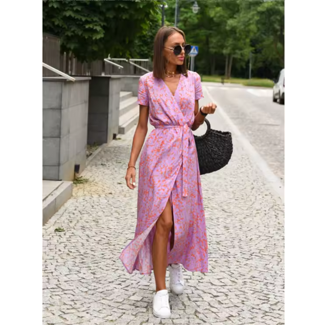ELVÉRA – Elegante wikkeljurk met flatterende pasvorm en tijdloze charme