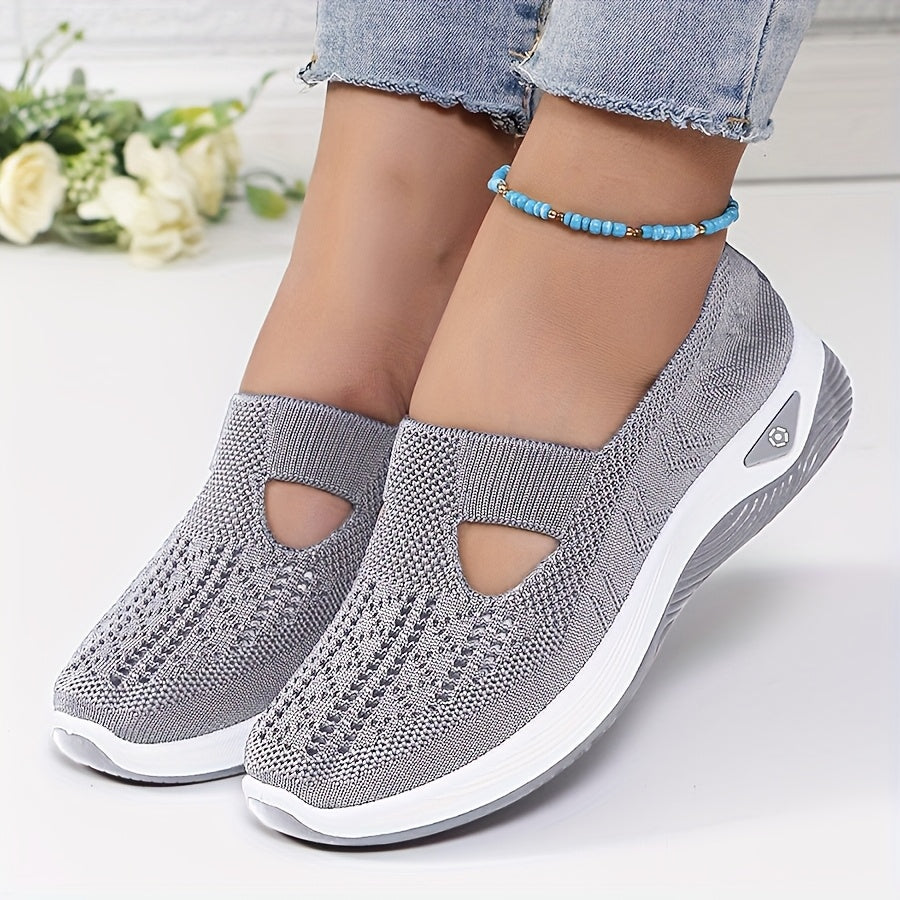 Ademende Lichtgewicht Sneakers met Orthopedische Ondersteuning voor Dames – AIRCOMFORT STEP - Glamorix