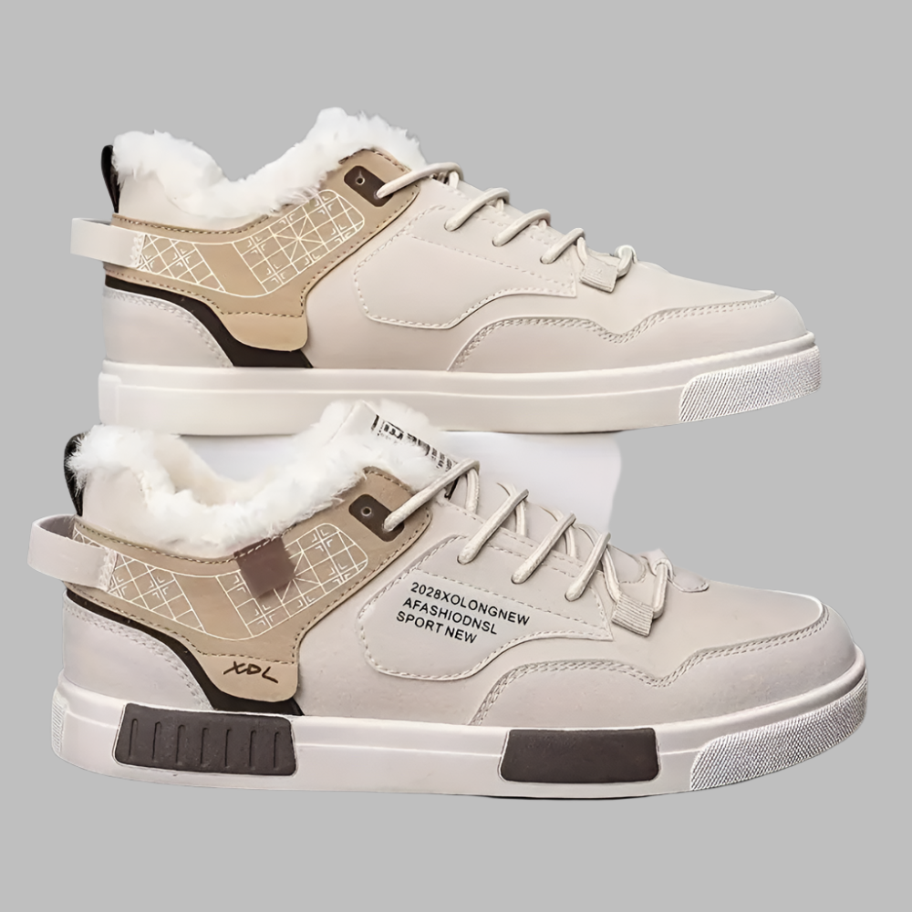 Warme heren wintersneakers met pluche voering – STRAVEN FrostStep - Glamorix