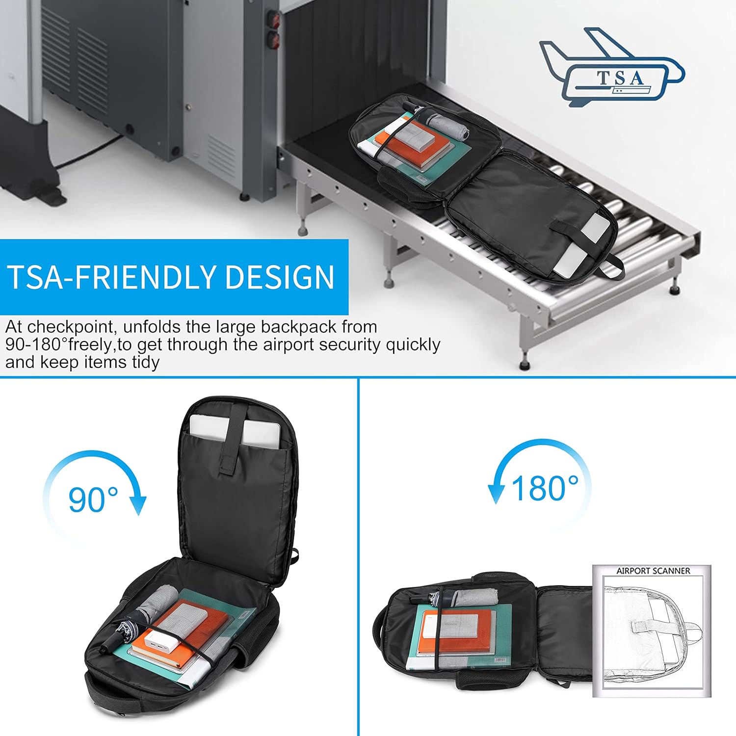 Extra ruime waterdichte laptoprugzak met USB en TSA-slot – NexonAir Transit - Glamorix