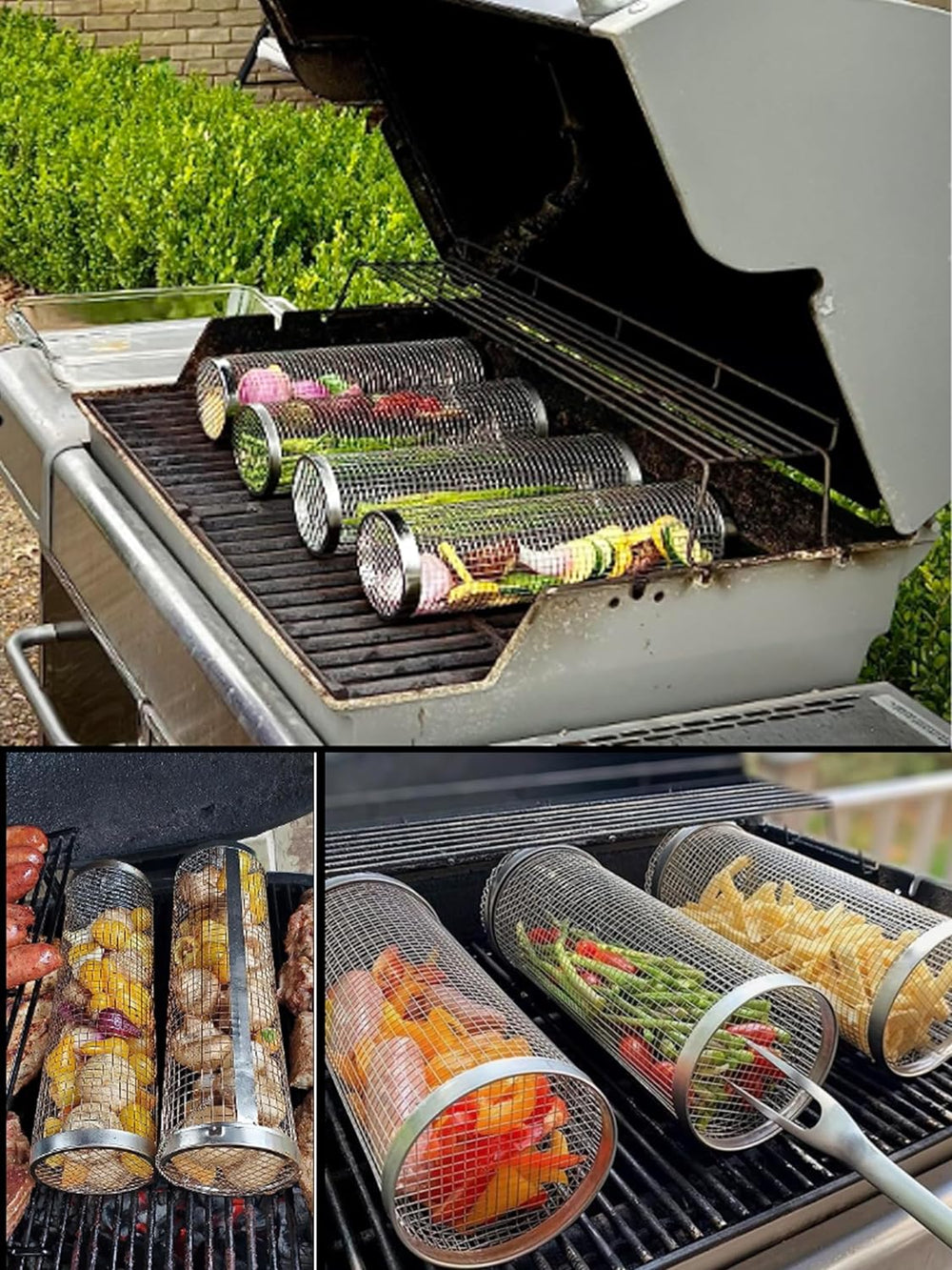 Roterende BBQ voor perfect gelijkmatig gegrild vlees – GrillMasterX - Glamorix
