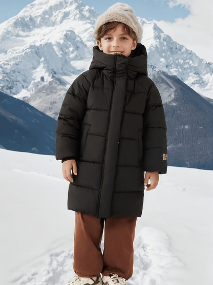 ALEX - Halflange winterjas met rits voor jongens en meisjes