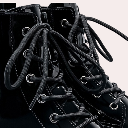 Klassieke herenlaarzen met glanzende afwerking en tijdloze uitstraling – VALTENO - Glamorix