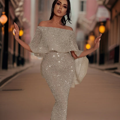 SERENA - Elegante avondjurk met blote schouders