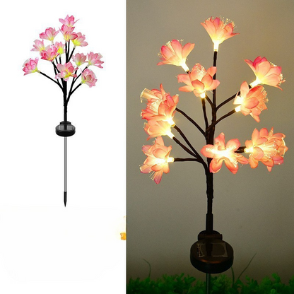 Solar tuinlampen 6-pack met 15 warme LED-lichtjes – SOLAR BLOOM - Glamorix