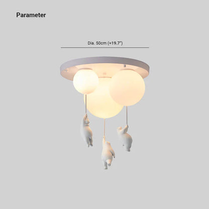BearBright – Kinder Plafondlamp met Beer en Ballon
