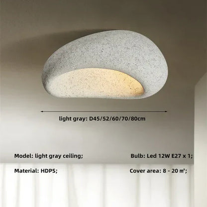 SereneAura – Natuurlijke Wabi Sabi Plafondlamp