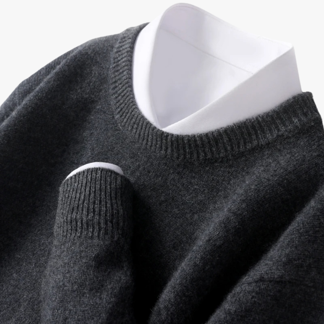 Klassieke heren trui met lange mouwen en tijdloos design – DAREON - Glamorix