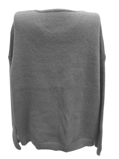 NOVA - Oversized trui met V-hals voor een elegante en comfortabele look