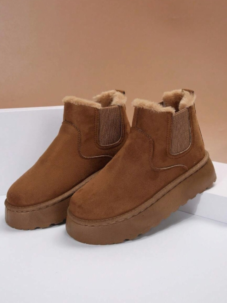 SIENNA - Knusse winterlaars met stijlvolle buff-look