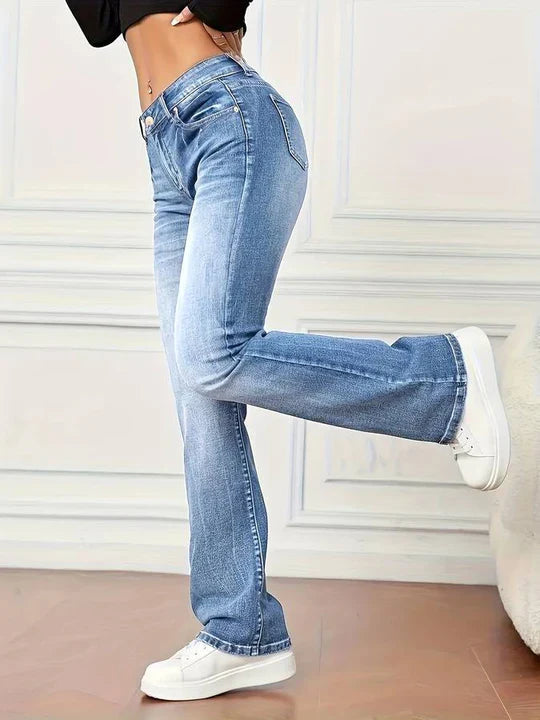 NOVA - High-waisted flared jeans voor dames met een trendy look