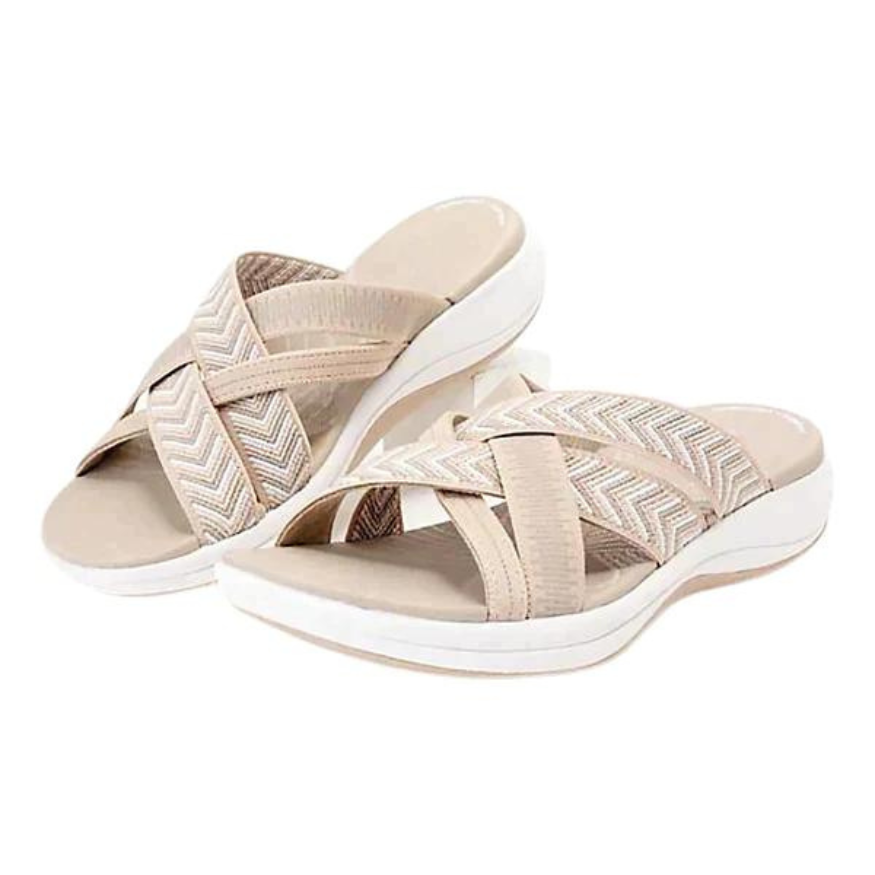 Lichtgewicht zomersandalen met schokdempend voetbed – BreezaLite - Glamorix