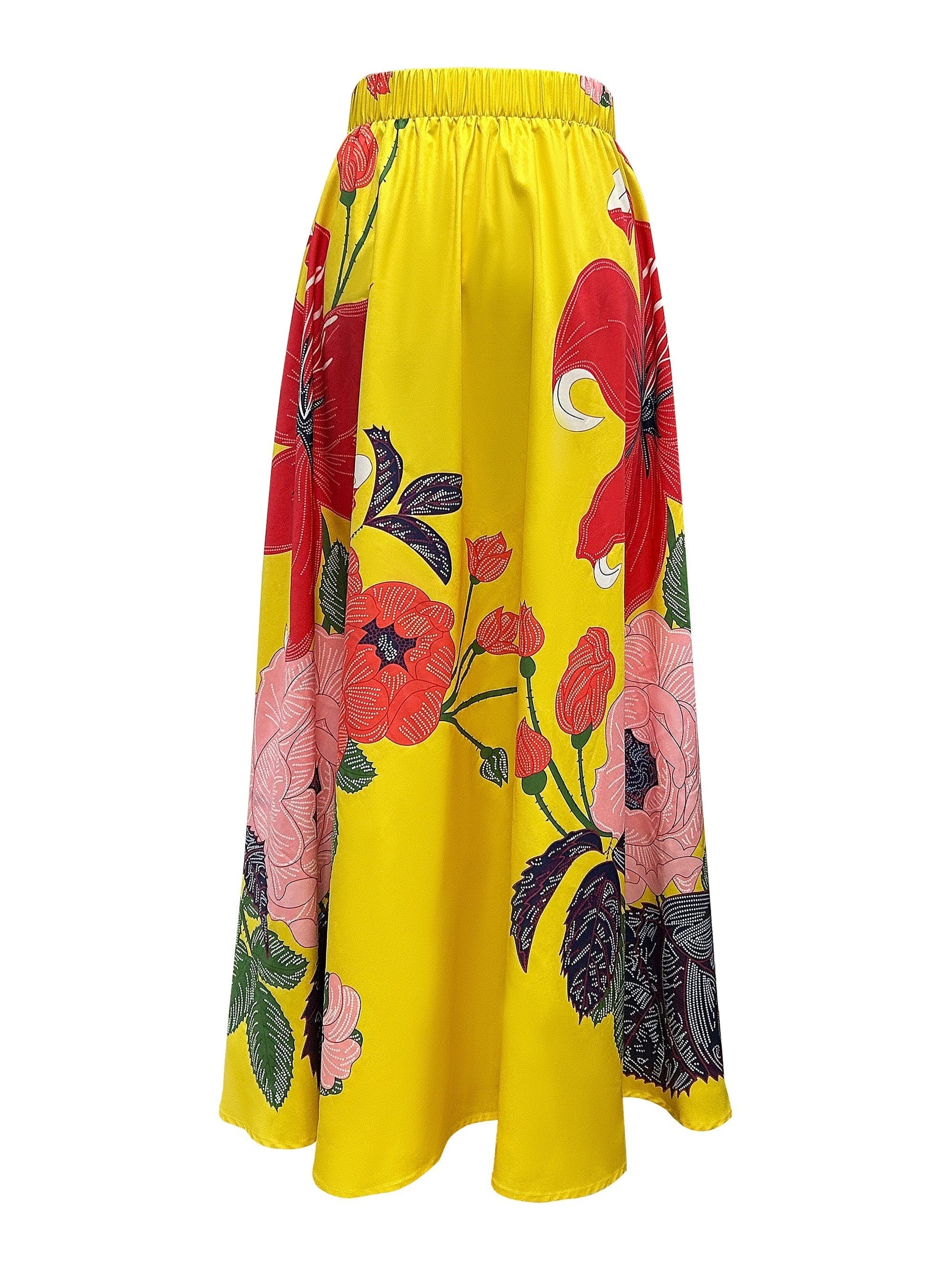 Maxi Rok met Bloemenprint voor Een Elegante Zomerlook – Agata - Glamorix