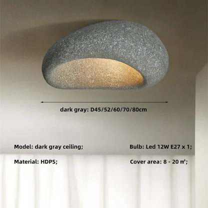 SereneAura – Natuurlijke Wabi Sabi Plafondlamp