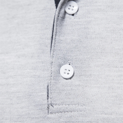 Slim fit herenpolo met lange mouwen en moderne look – RENVAR - Glamorix