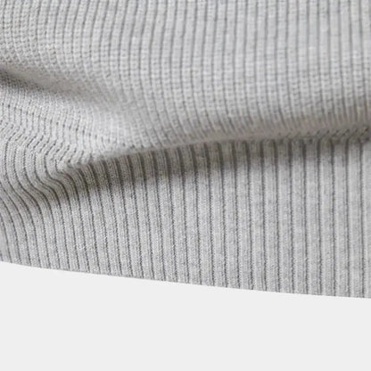 Herensweater met kwartrits en sportieve uitstraling – JORVAN - Glamorix