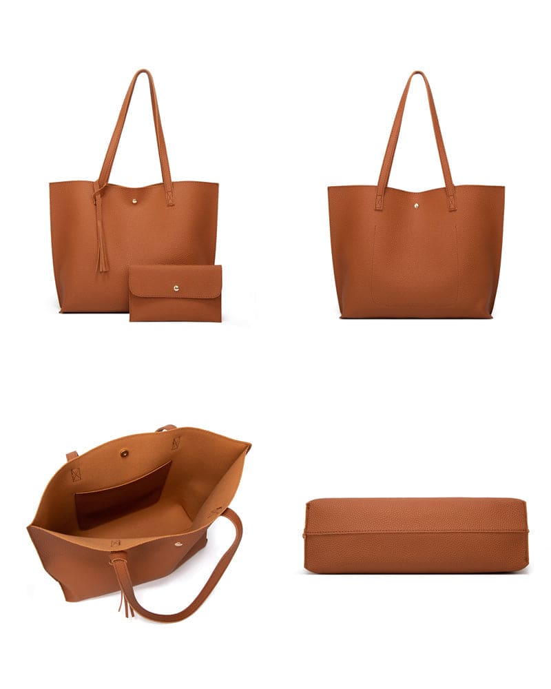 Ruime schoudertas met kwastjes voor dames – Melora GrandeTote - Glamorix
