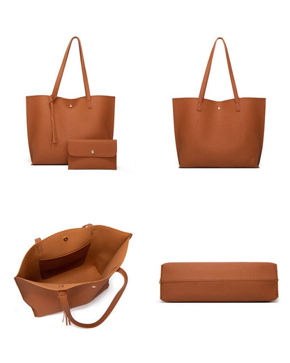 Ruime schoudertas met kwastjes voor dames – Melora GrandeTote - Glamorix