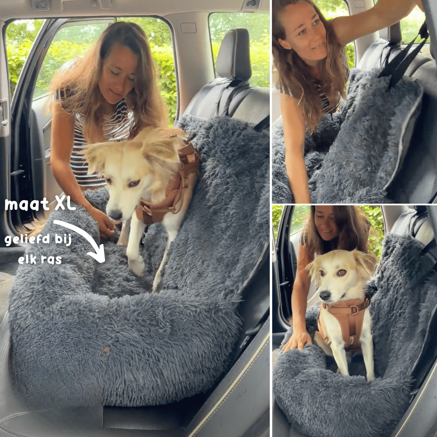 PETVOYAGER - Comfortabel Auto Hondenmandje voor Veilige Reizen