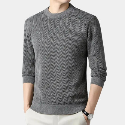 NATHAN – Casual getailleerde herentrui met moderne fit