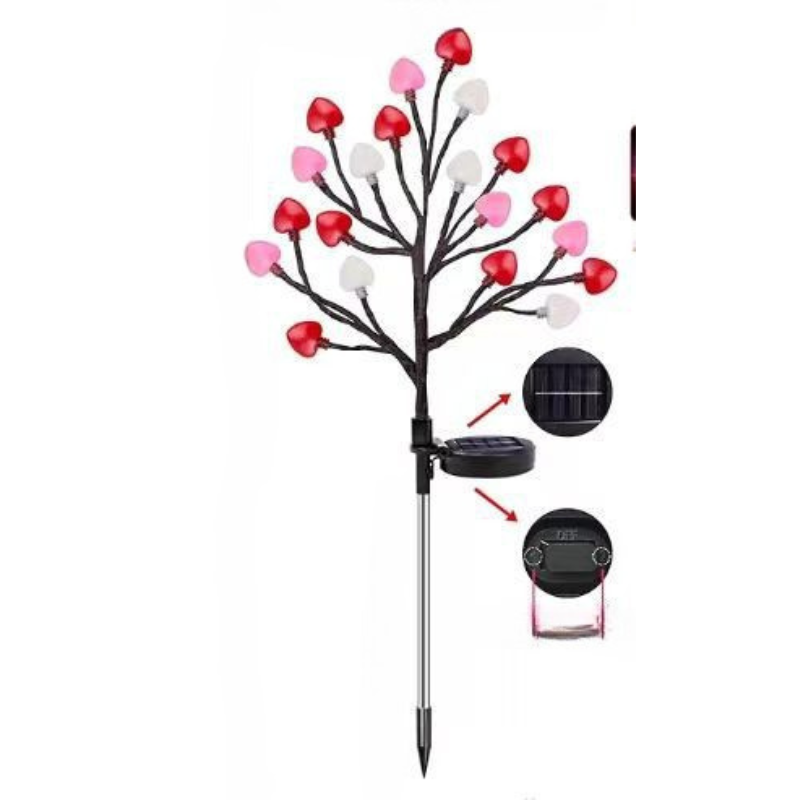 Solar tuinlampen 6-pack met 15 warme LED-lichtjes – SOLAR BLOOM - Glamorix