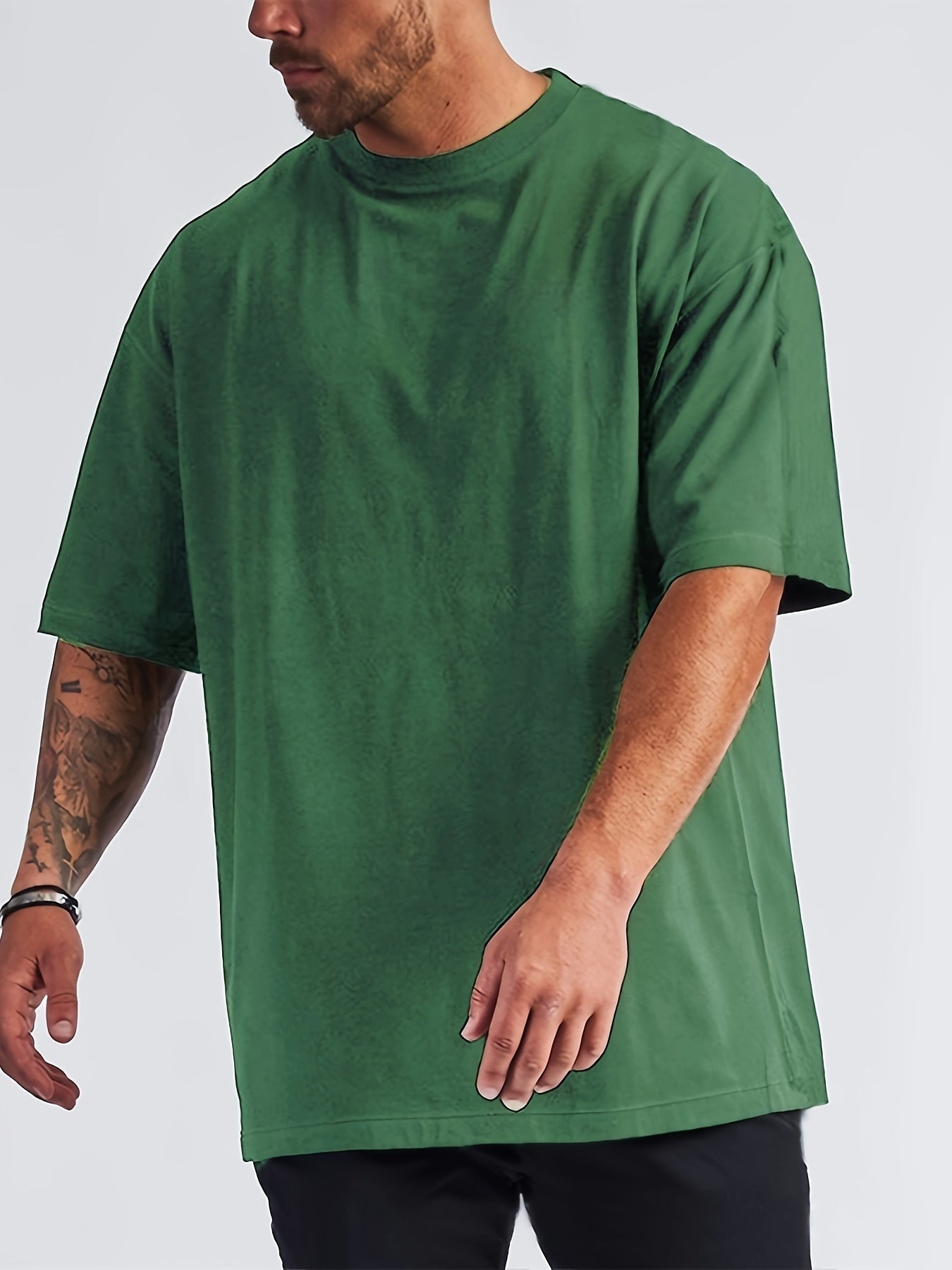 Oversized heren T-shirt met verlaagde schoudernaden – KAYN RELAXTEE - Glamorix