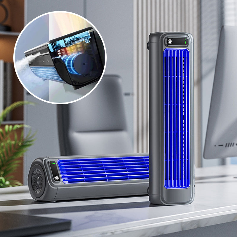 Mobiele airco zonder afvoerslang met draadloze werking – AEROFLOW - Glamorix