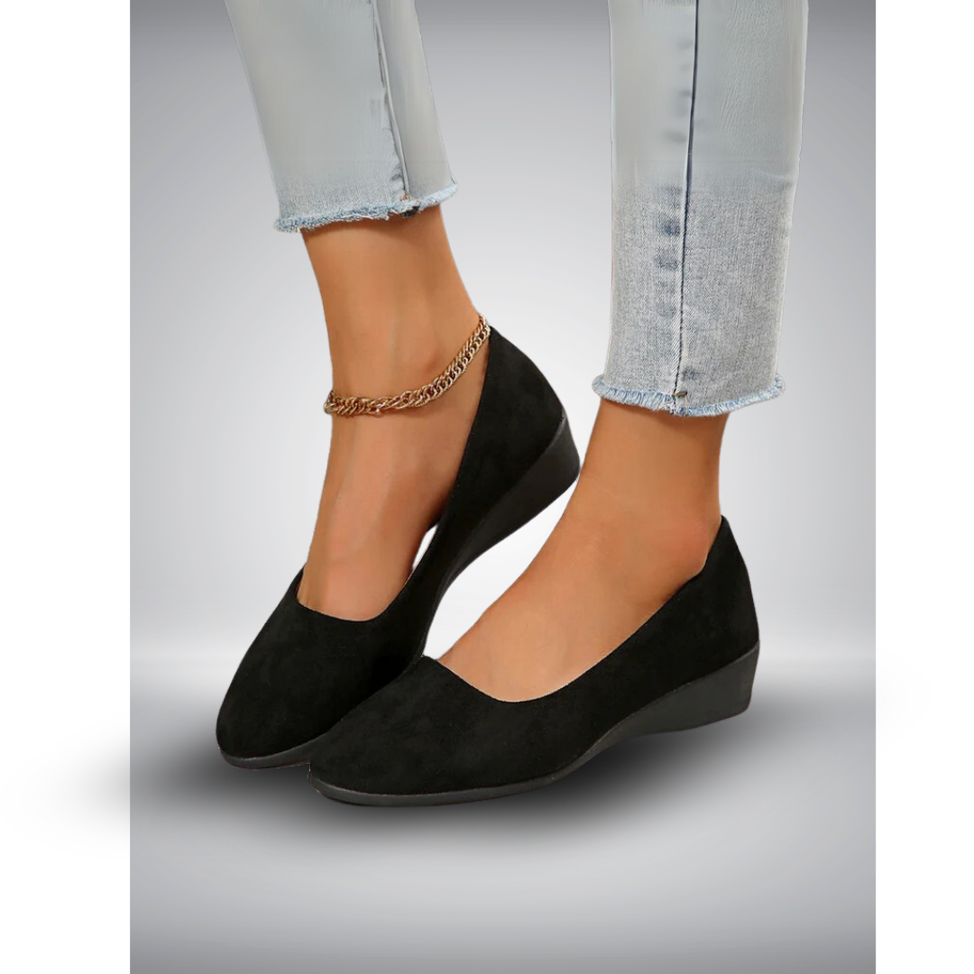 Lichtgewicht dames wedge schoenen met anti-slip zool – ALVINA LIFT - Glamorix