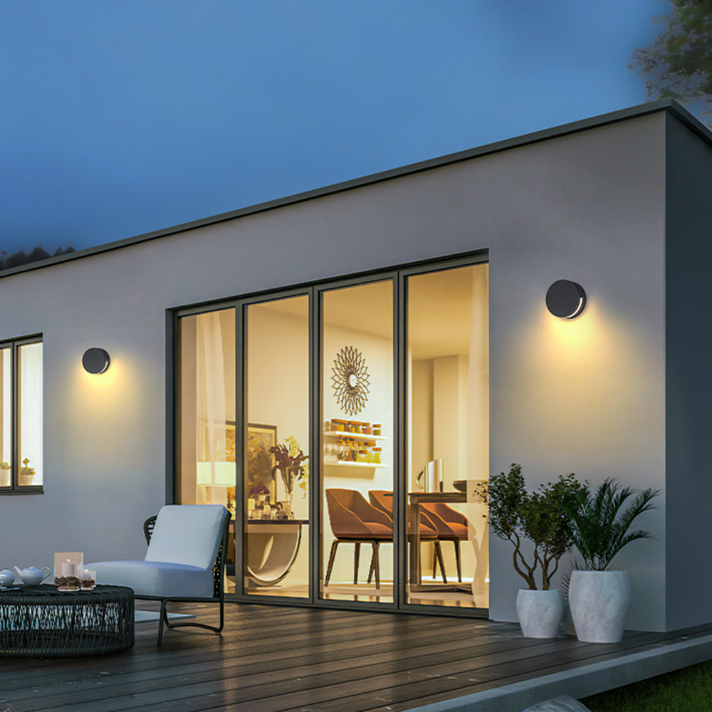 Ronde glazen buitenlamp – waterdicht wandarmatuur voor tuin en terras – AUREO GLOBE - Glamorix