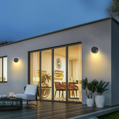 Ronde glazen buitenlamp – waterdicht wandarmatuur voor tuin en terras – AUREO GLOBE - Glamorix