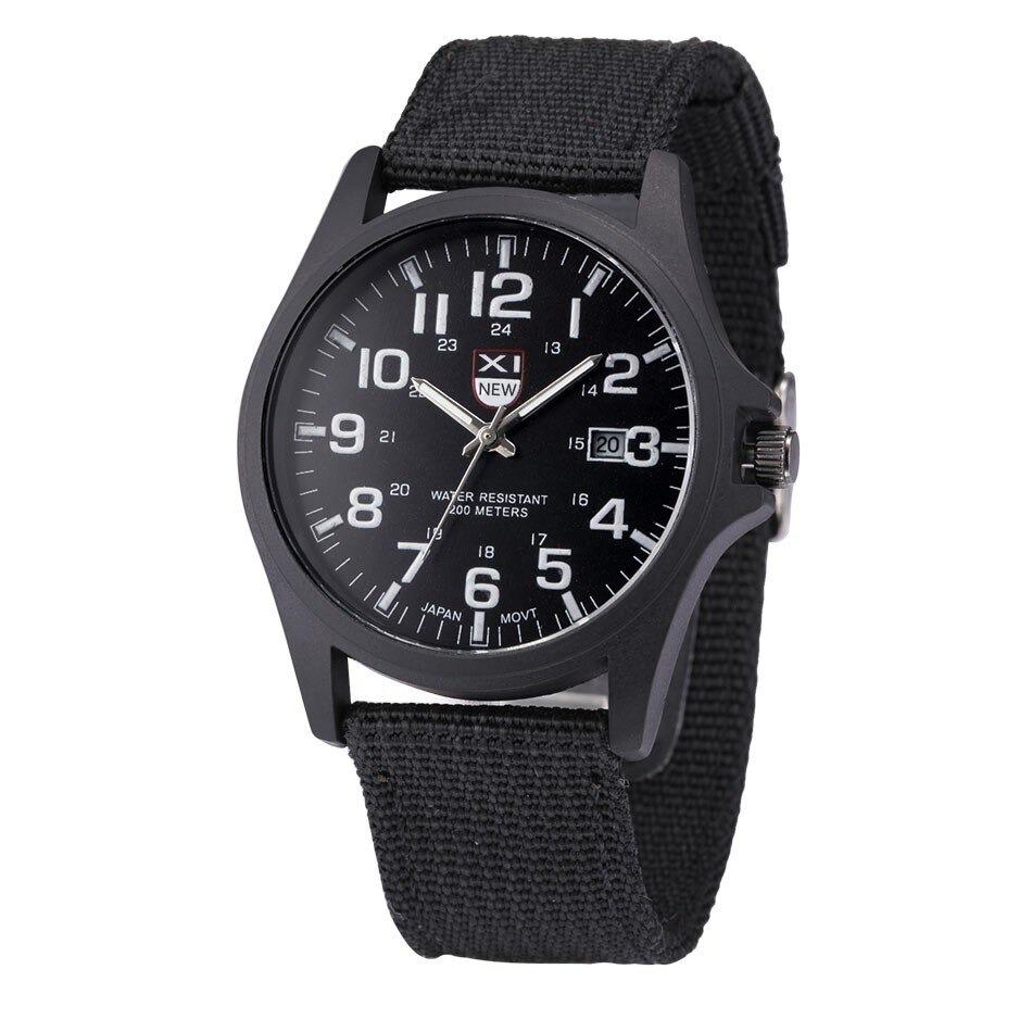 Robuust herenhorloge met lichtgevende wijzerplaat en militair design – DRAKEFORCE - Glamorix