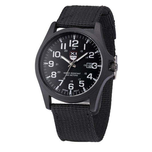 Robuust herenhorloge met lichtgevende wijzerplaat en militair design – DRAKEFORCE - Glamorix