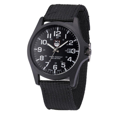 Robuust herenhorloge met lichtgevende wijzerplaat en militair design – DRAKEFORCE - Glamorix