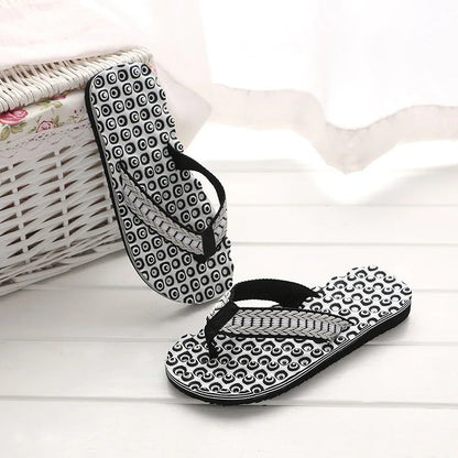 Heren teenslippers met gewatteerde geweven band – NERO WEAVE - Glamorix