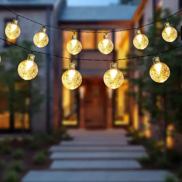 Solar LED lichtslinger voor buiten – AURORA SOLAR STRING - Glamorix