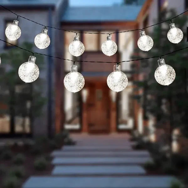 Solar LED lichtslinger voor buiten – AURORA SOLAR STRING - Glamorix