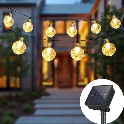 Solar LED lichtslinger voor buiten – AURORA SOLAR STRING - Glamorix