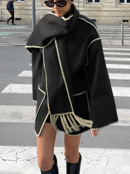 CELIA - Oversized stijlvolle warme sjaaljas voor dames