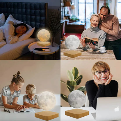 CelestiaGlow Maanlamp – Magisch zwevende maanlamp met warm LED-licht en magnetische zweeftechniek