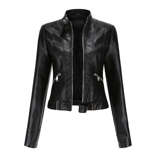 RAVEN - Faux-leren moto jas voor dames met een stoere uitstraling