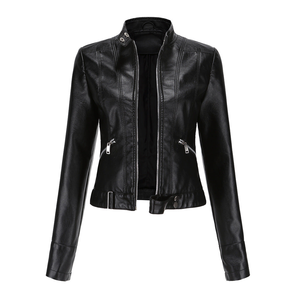 RAVEN - Faux-leren moto jas voor dames met een stoere uitstraling