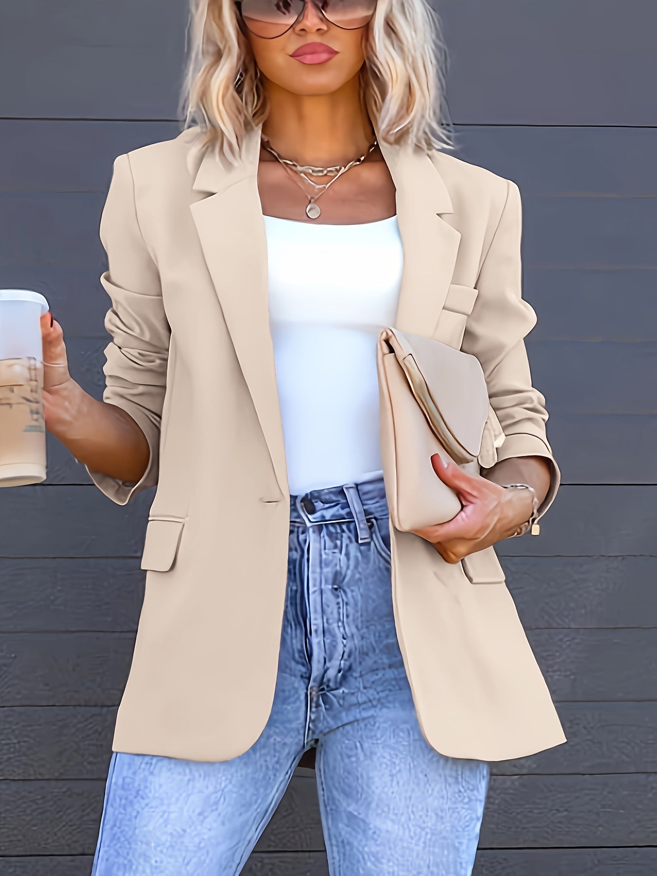 Lichtgewicht blazer met knoopsluiting voor heren – NOVAWEAR - Glamorix