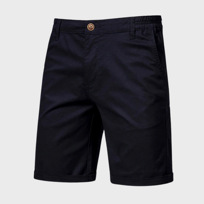 Heren chino short met elastische tailleband en moderne pasvorm – RAVEN FLEXSHORT - Glamorix