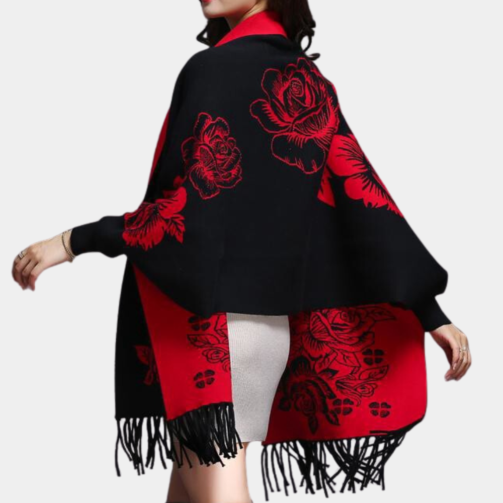 Lang losvallend damesvest met kwastdetails – LUREYA - Glamorix