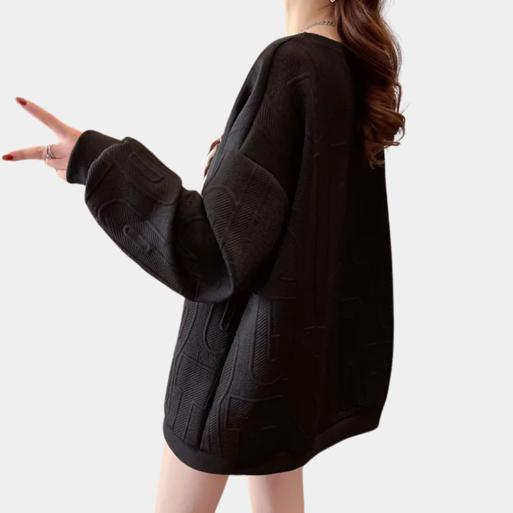 Trendy damestrui met textuur en comfortabele pasvorm – MERÉLIA - Glamorix