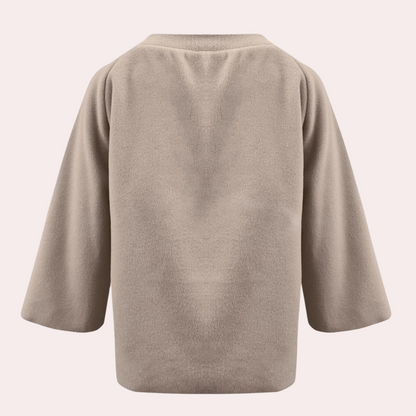 Oversized damesvest met zachte knit en comfortabele pasvorm – AYELIN - Glamorix