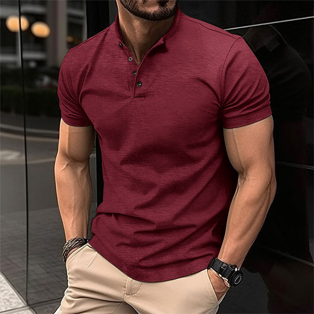LEON – Klassiek poloshirt met zachte stretchstof voor een elegante en comfortabele look