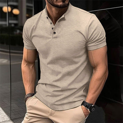 LEON – Klassiek poloshirt met zachte stretchstof voor een elegante en comfortabele look
